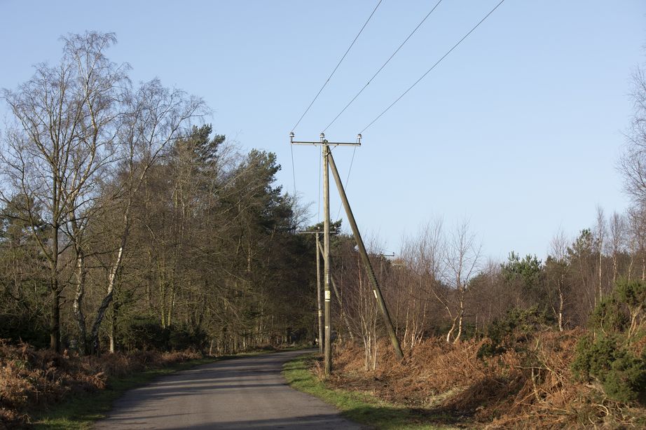 AONB with overhead power lines