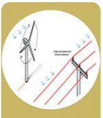 Electricity pylon and wind turbine icon